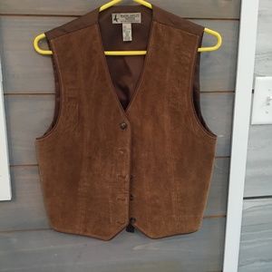 Suede front vest